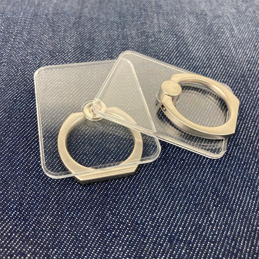 スマホリング(スクエア)マットシルバー/SPR01